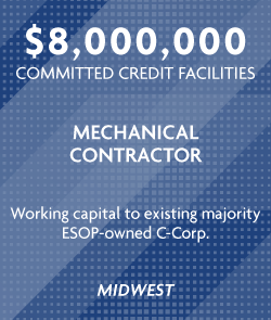 $8 million - Mechanical Contractor - Midwest